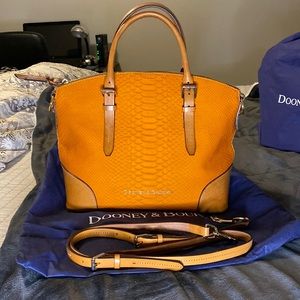 Dooney & Bourke Claremont Python Domed Satchel
